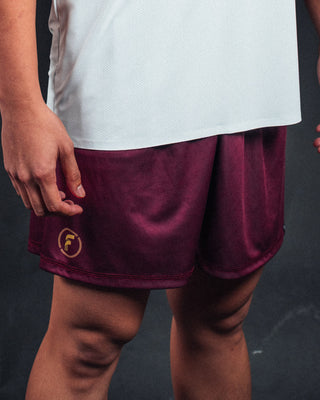 Burgundy Active Shorts